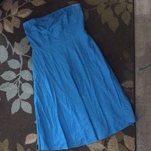 J.crew strapless cotton dress size 14